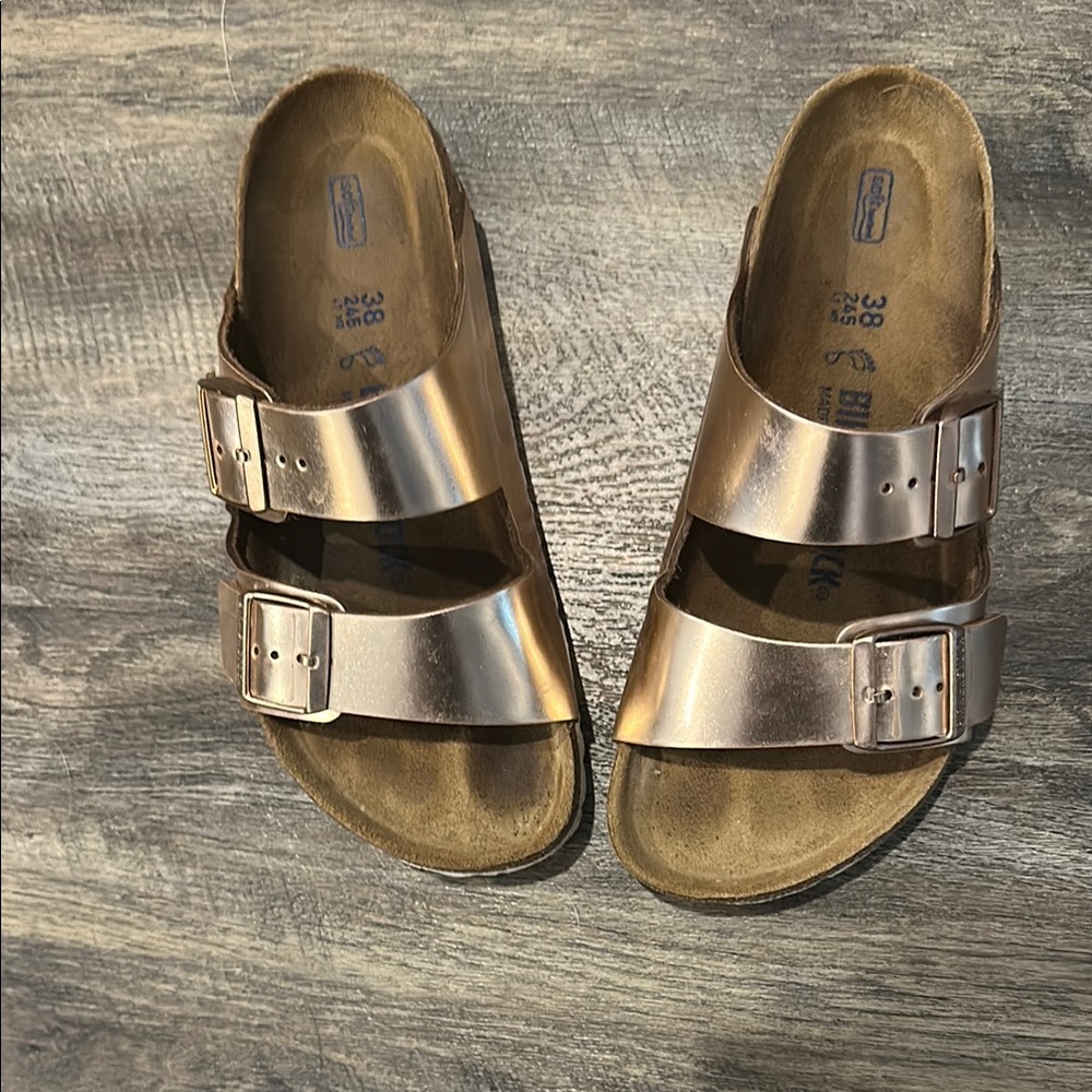 Birkenstock Metallic Double Strap Sandals